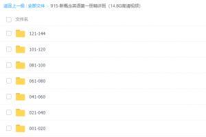 胡金铭新概念英语第1册教学视频课程（掌握学英语4项基本技能）